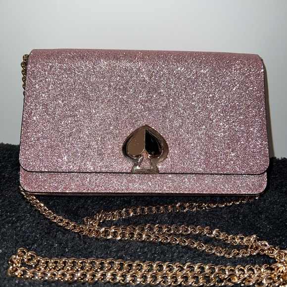KATE SPADE PINK GLITTER CROSSBODY BAG - Picture 2 of 3